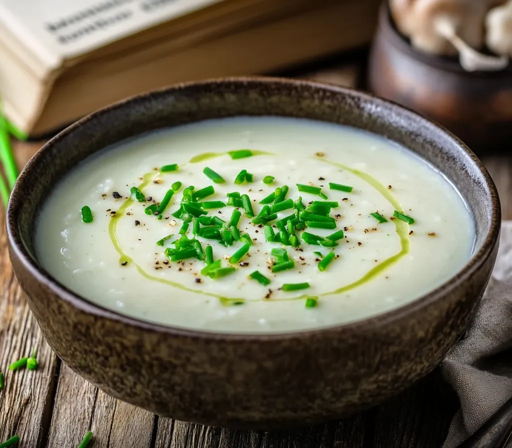 What Was Julia Child’s Favorite Soup? A Deep Dive into Her Love for Vichyssoise 7 Julia Child’s favorite soup, Vichyssoise, served in a bowl.