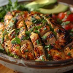 A homemade Pollo Loco-inspired salad with fresh ingredients