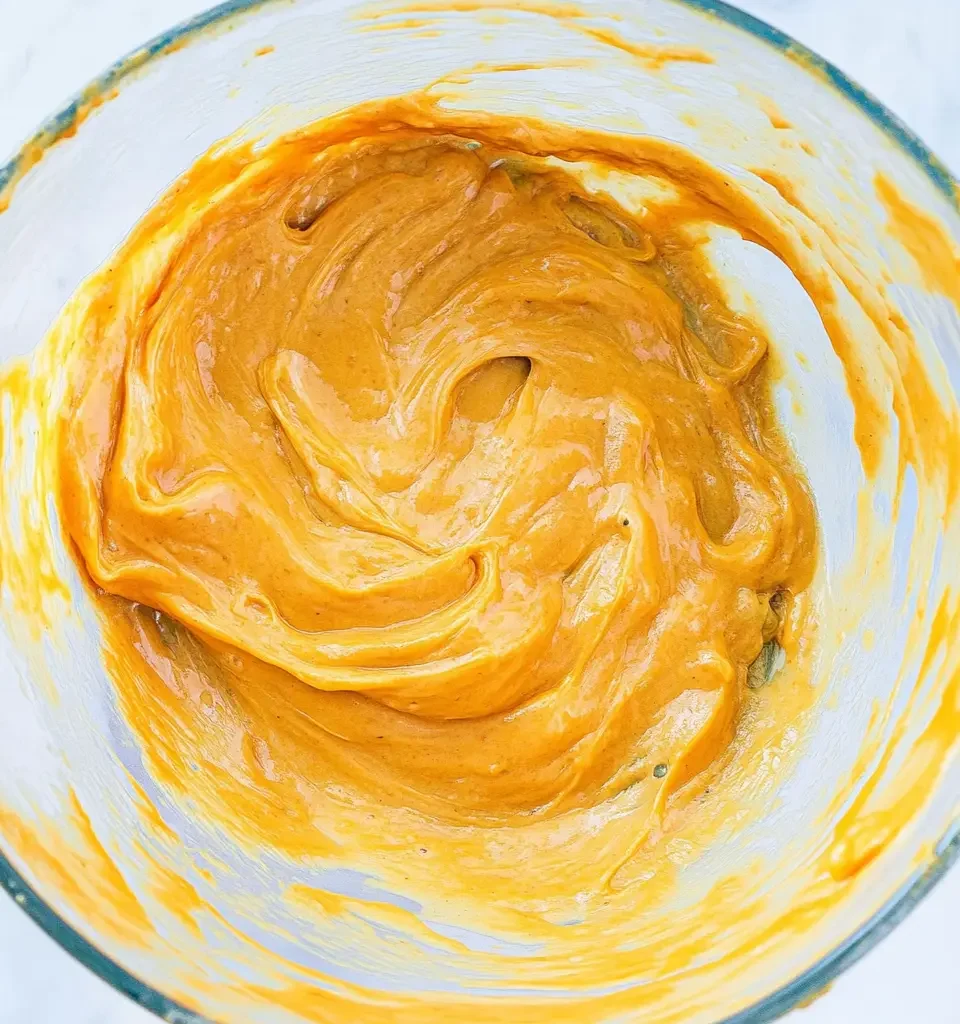 Easy & Delicious Banana Bread Recipe with Cake Mix 12 A mixing bowl filled with mashed bananas, an egg yolk, and flour, ready to be blended into a smooth batter.